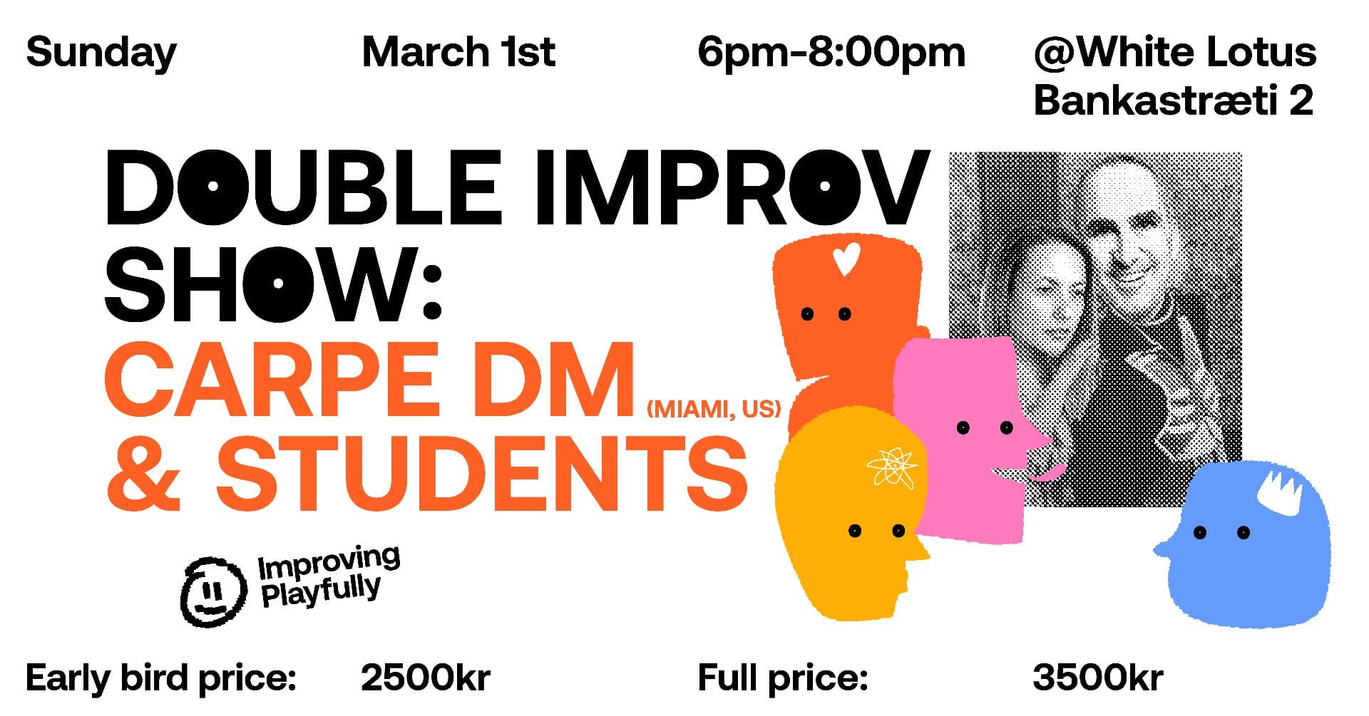 Double improv show in English: Carpe DM & students showcase