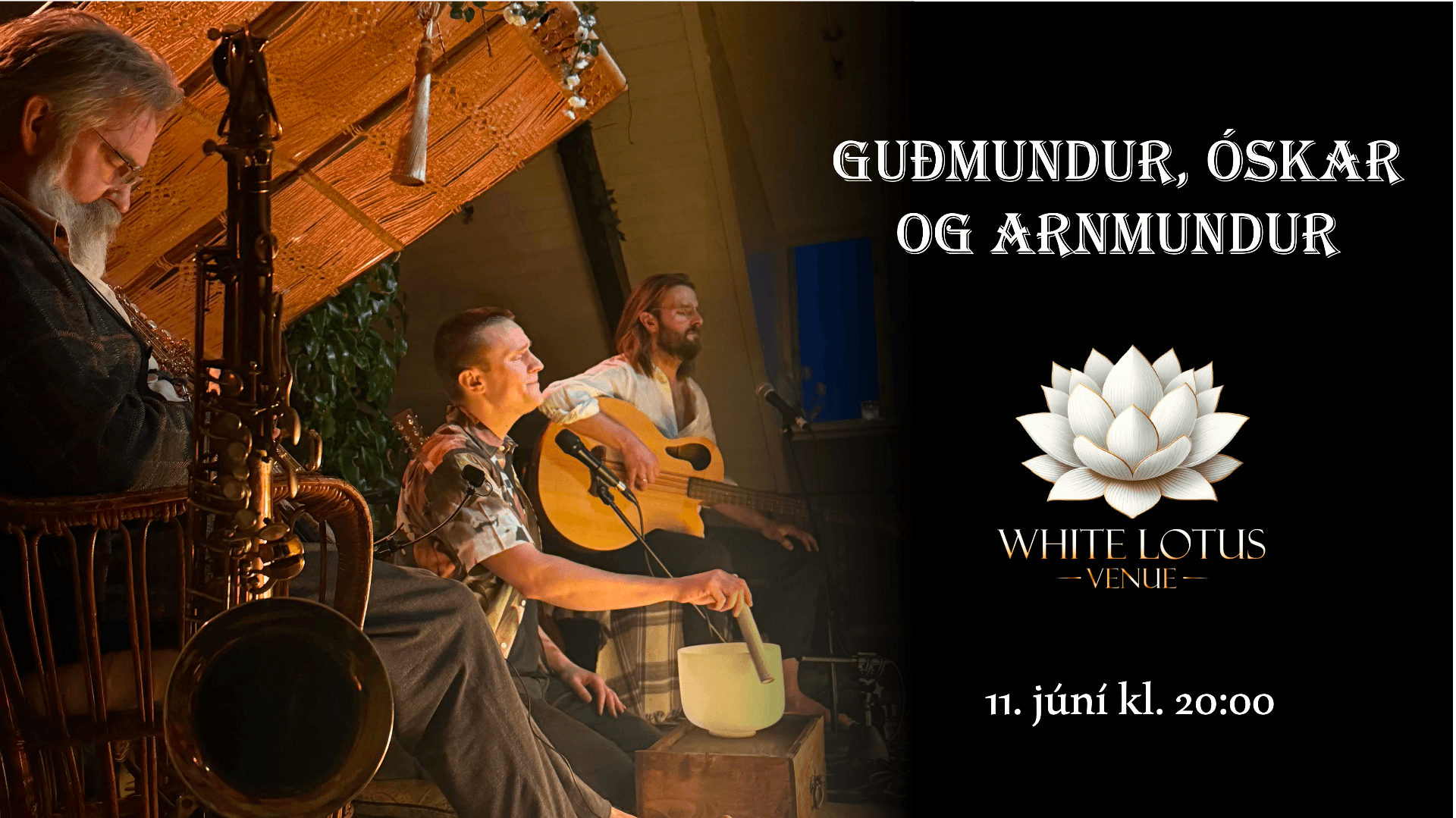 Concerts with Arnmundur Backman, Guðmundur Óskar and Óskar Guðjóns