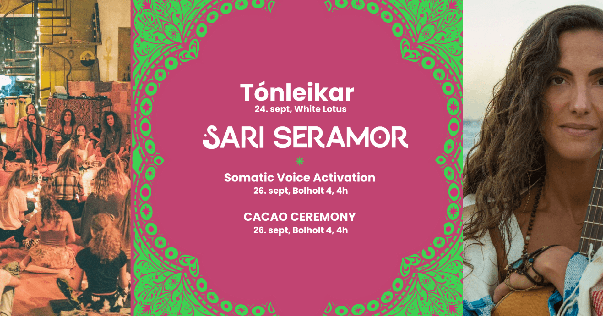 Tónleikar með Sari Seramor