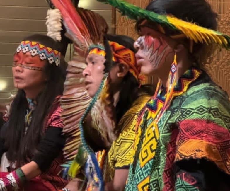 Huni Kuin celebration concert, traditional dance, hapé & sananga