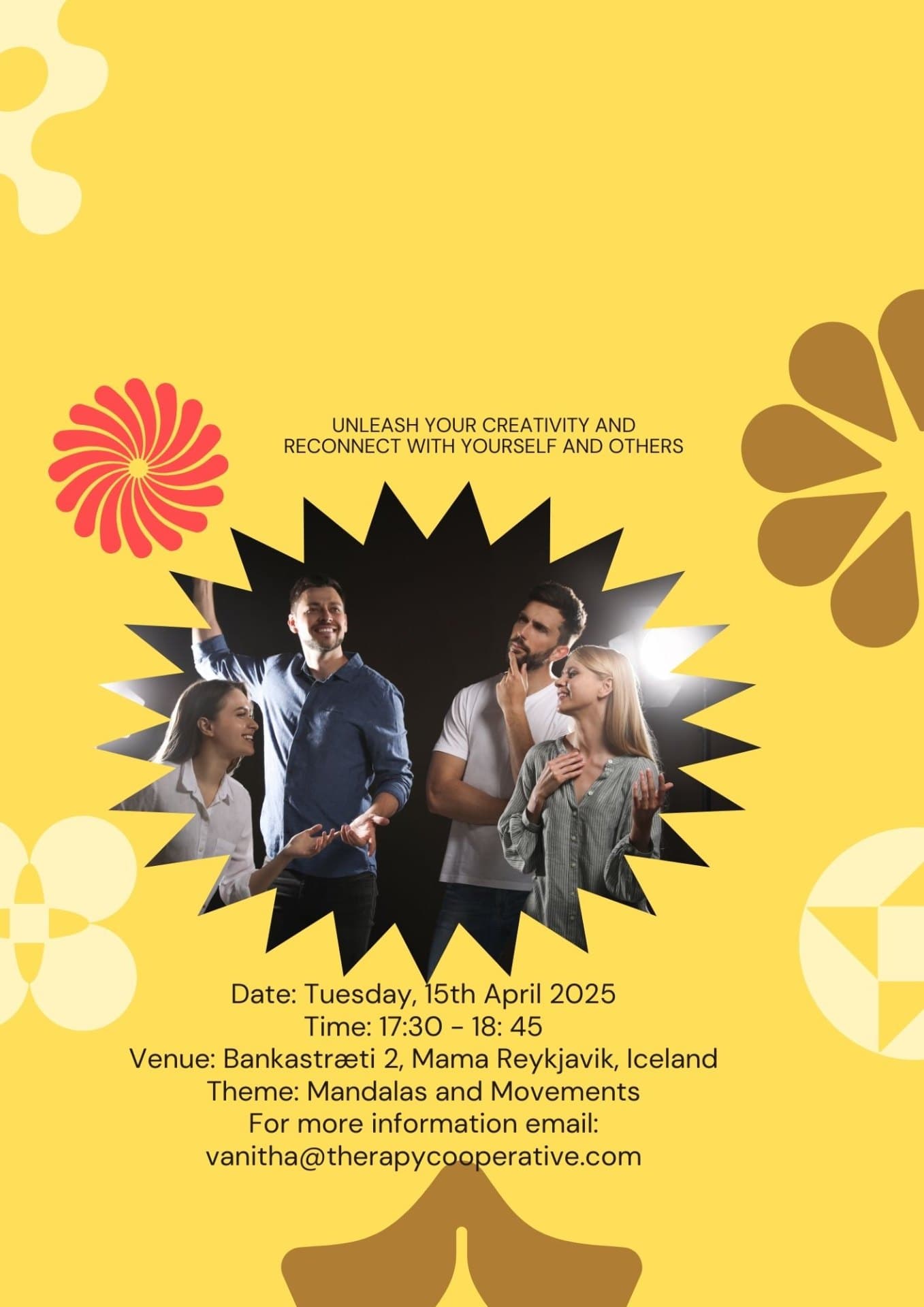 (Cancelled) ---Drama Therapy Group Session for Adults - Mandala & Movements