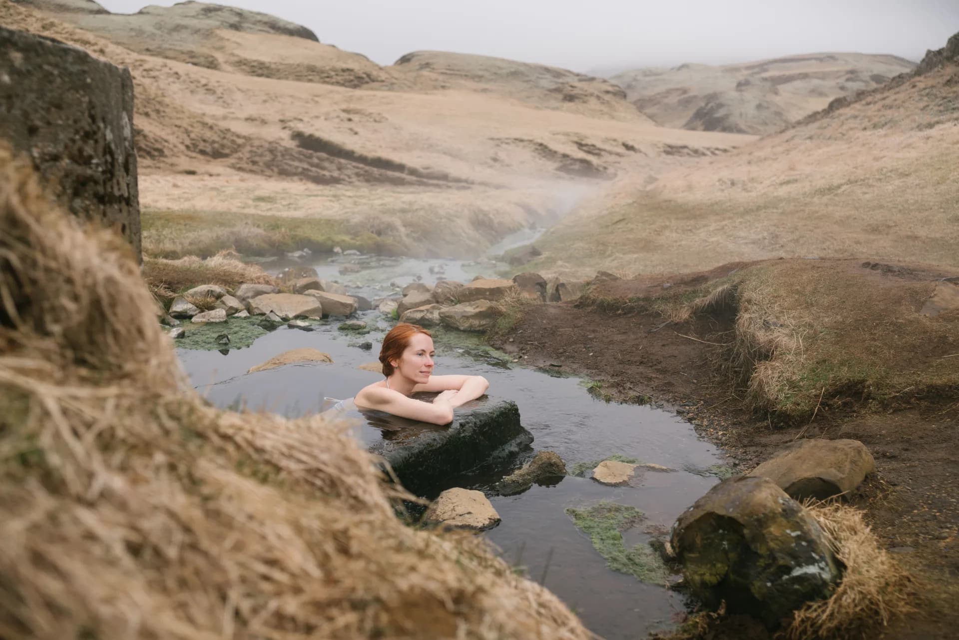 Reykjadalur Hot Spring Hike — Mama Tours